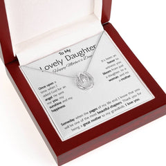 Lucky In Love Necklace - To My Lovely Daughter Happy Mother's Day