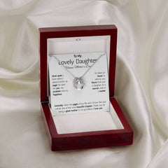 Lucky In Love Necklace - To My Lovely Daughter Happy Mother's Day