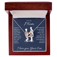 Interlocking Hearts Necklace - To My Mom
