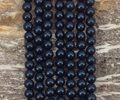 Onyx aka Black Agate Matte Round